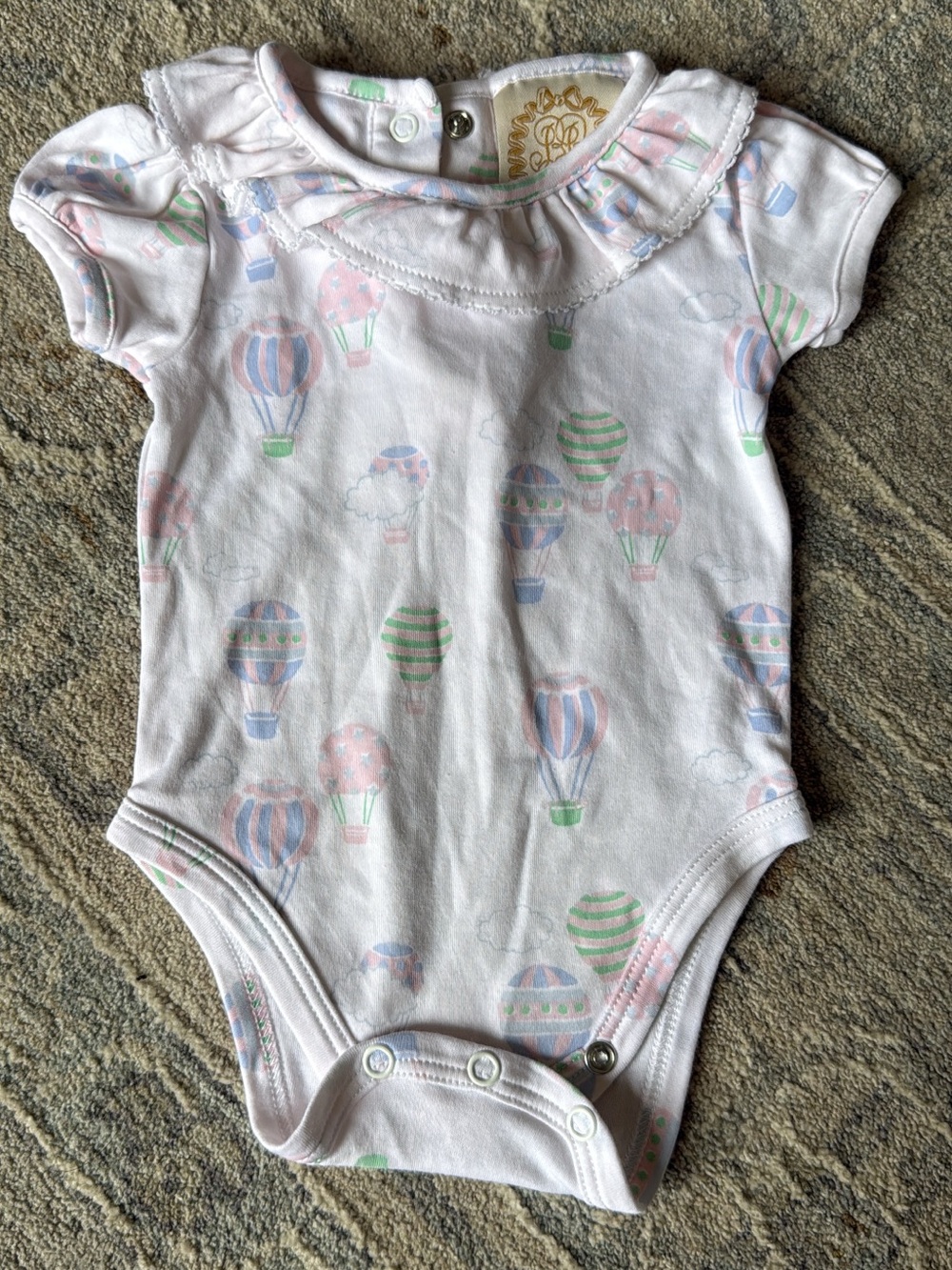 The Beaufort Bonnet Company Pink Hot Air Balloon Baby One-Piece